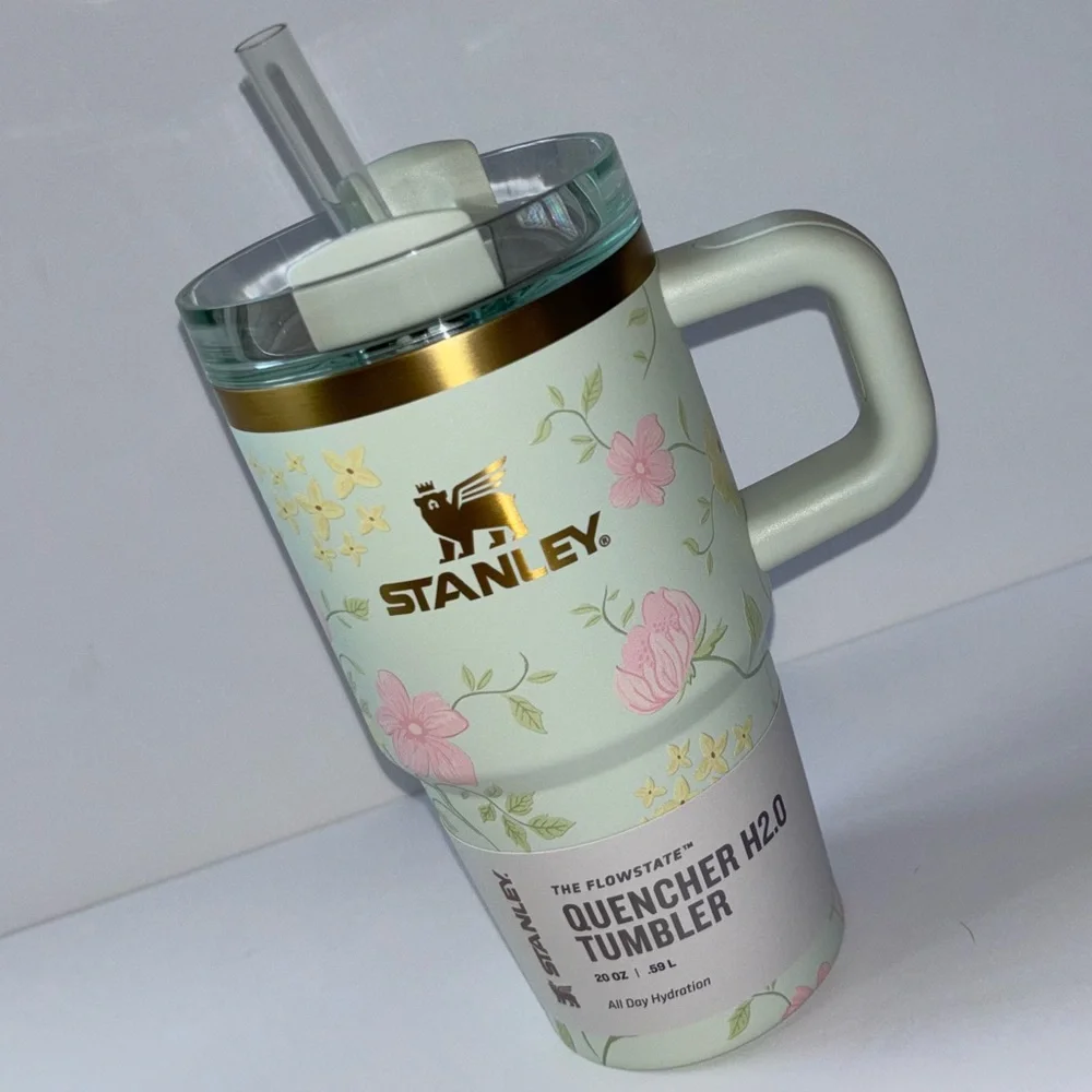 20oz Stanley quencher tumbler Easter cup - SPRING BLOSSOMS pastel floral 2026 - Picture 3 of 3